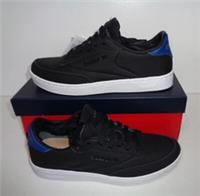 Reebok Girls Black New Leather Trainers Shoes Casual Junior School UK Size 5.5