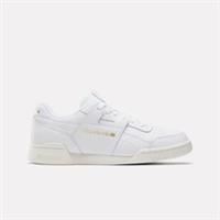 Reebok Workout Plus Trainers in Triple White and Gold All Sizes Limited Stock