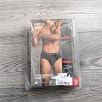 Reebok Performance Sport Briefs 3 Pack Mens Size XL Black New - XL Regular