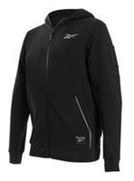 Reebok Men's Black Full-zip Hooded Sweatshirt Work Hoodie - M Regular