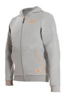 Reebok Men's Grey Full-zip Hooded Sweatshirt Work Hoodie - M Regular