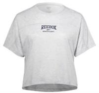 New Womens Reebok Sprm Tee Plus Ld9 T Shirt Light Heather 3XL UK 26 -28 RRP£20 - UK 26-28 Plus