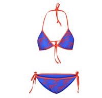 New Womens Reebok Anatla Bikini Set Swimsuit Blue Size S UK 8/10 RRP£29.99 - S Regular