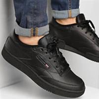 Mens Reebok Classic Trainers Leather Tripple Black UK Sizes 6 - 12 RCC85B01