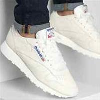 Mens Reebok Classic Leather Trainers Chalk All Sizes BNIB RRP £80 RCLCBM01