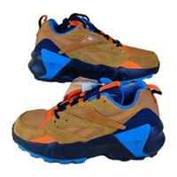 Reebok Aztrek Double Mix Trainers In Brown & Blue UK Size 7/EU 40.5 (New)