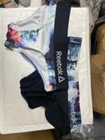 REEBOK Women Sports Brief FLO Underwear SIZE Xtra SMALL Black / Grey pack of 2