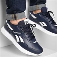 Reebok Runner Style Trainers Lite Navy & White All UK Sizes Classic BNIB RJLNBWM