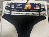 REEBOK Womens 3 Pack Cotton Elastane Sports Brief Underwear SIZE XS CARINA