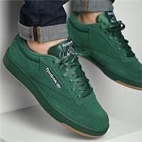 Mens Reebok Classic Suede Trainers Green Sizes 7 8 & 10 BNIB RRP £80 Club RCC85G