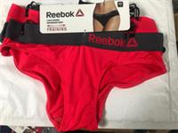 REEBOK Women Sports Brief MICAH Underwear SIZE XS pk of 2 NEON RED / COLD GREY