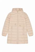 Reebok Womens Long Jacket Glacier Shield Long Puffer Jacket Oatmeal