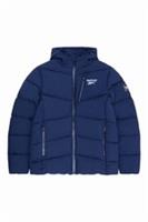Reebok Mens Puffer Jacket Stretch Puffer Vector Navy