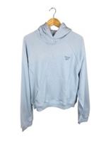 Reebok Icon Elements Pure Cotton Relaxed Hoodie Size XL Baby Blue
