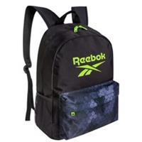 Reebok Urban Backpack Black & Lime Green School Bag Luggage