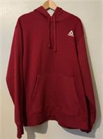 Reebok Mens Fleece Hoodie Long Sleeve Hooded Embroidered Logo XL NEW Rhubarb - XL Regular