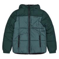 Reebok Womens Puffer Jacket Reversible Sherpa Puffer Jacket Hunter Green