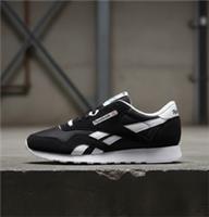 Mens Reebok Classic Suede & Nylon Trainers All Sizes Black Leather Retro RCNBW