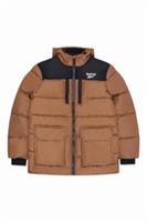 Reebok Mens Puffer Jacket Parka Timber Brown