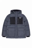 Reebok Mens Puffer Jacket Parka Jacket Charcoal