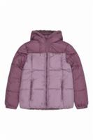 Reebok Womens Puffer Jacket Reversible Sherpa Puffer Jacket Dusty Rose Pink