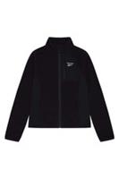 Reebok Womens Fleece Jacket Zip Up Warm Casual Peverell Fleece Outerwear Black - M Regular
