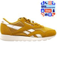 Reebok Classic Hommes Wild Khaki Yellow White Trainers Size 6