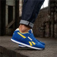 Mens Reebok Classic Trainers All Sizes Glide Blue Suede & Nylon Retro RGBY01