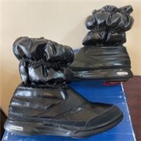 Reebok Easytone Rainboot Toning Boots Black Leather- Activewear - SZ 4 Uk Eu 37