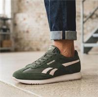 Mens Reebok Classic Suede & Nylon Trainers All Sizes Green White Retro 70s RW70G