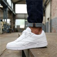 Mens Reebok Classic Trainers Leather Size 8 Tripple White RRP &pound;99 BB4000IIW