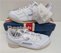 Reebok Boys Girls White Leather Trainers Shoes School Junior RRP &pound;75 UK Size 5.5