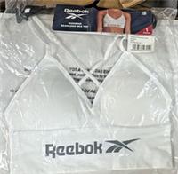 Reebok Sports Women Seamless CROP Top Bra TERRI White XS,S,M,L