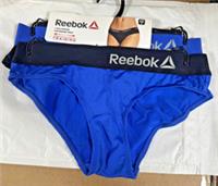 Reebok Womens Sports Brief Underwear MICAH 2pk Black / CRUSHED COBALT XS,Small - S Regular