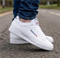 Reebok Classic NPC II Trainers All UK Sizes White Retro 80s Classics RNPC2WB