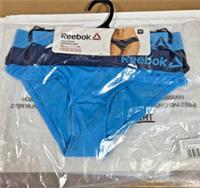 Reebok Womens Sports Brief Underwear DENNI 2pk BLUE/ NAVY XS,Small - S Regular