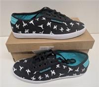 Reebok Older Girls Casual Black Trainers Shoes Lace Up Junior New UK Size 3