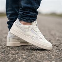 Mens Reebok Classic Club C Revenge Trainers Leather Chalk All Size RCCCRC