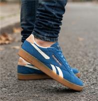 Mens Reebok Classic Club C Trainers Suede Leather Size 10 Blue RRP &pound;89 Retro