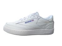 Reebok Club C 85 Mens UK 11 Chalk White Leather Casual Lace Up Trainers HP4321