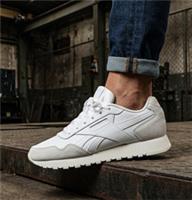 Mens Reebok Classic Style Trainers UK 10 Glide White & Grey Retro Classics