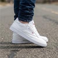 Mens Reebok Classic Club C Retro Trainers Leather White UK Size 11