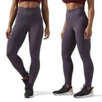 Reebok Womens Perforated High Rise Tight Full Length New Gym Training Leggings - As Shown Regular