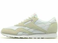 Reebok Classic Nylon ( UK Size 3.5 EUR 36) White / Light Grey Brand New