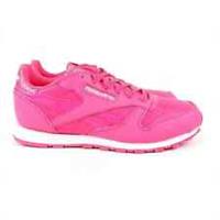 REEBOK CL LEATHER GIRL SQUAD JUNIOUR CLASSIC (UK_5, 5.5) PINK-WHITE BRAND NEW