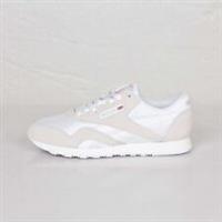 Reebok Women's Classic Nylon Sneaker-White/Light Grey (UK_3.5) Ex-display