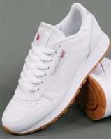 Reebok Classic Leather Trainers White/Gum - 80s,90s,Sneakers,Casuals,Footwear