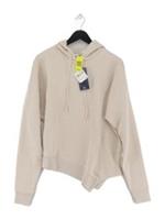 Reebok Women's Hoodie M Cream Cotton with Polyester Pullover New with tags