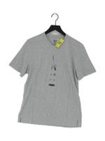 Reebok Men's T-Shirt M Grey Polyester with Cotton Crew Neck Basic New with tags