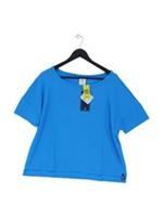 Reebok Women's T-Shirt L Blue Polyester with Elastane Basic New with tags